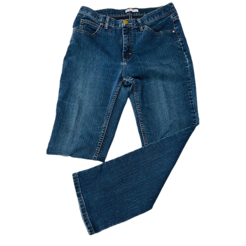 Riders by Lee Women's Straight-Leg Jeans in Medium Blue Wash Size 12 Medium